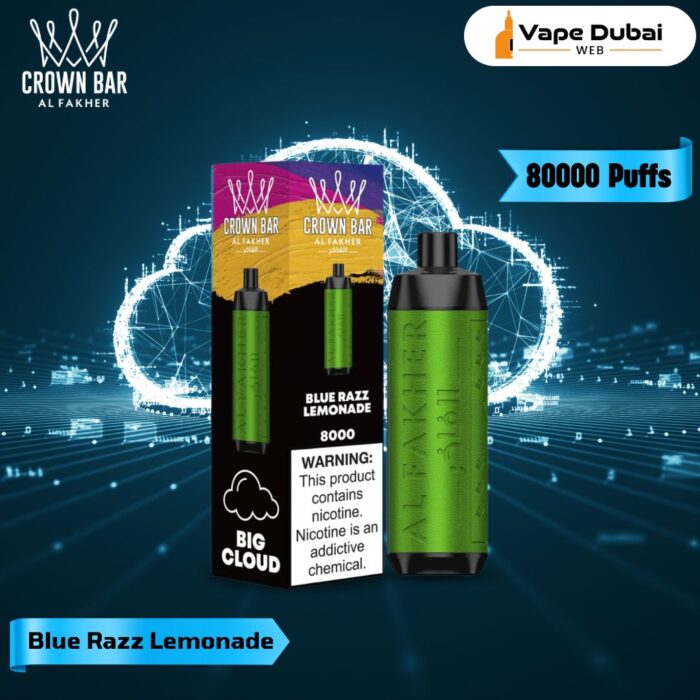 Al Fakher Crown Bar Blue Razz Lemonade 8000 Puffs