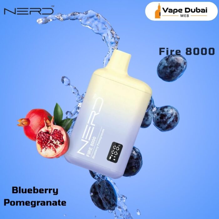 Nerd Fire Blueberry Pomegranate 8000 Puffs