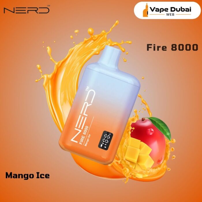 Nerd Fire Mango Ice 8000 Puffs