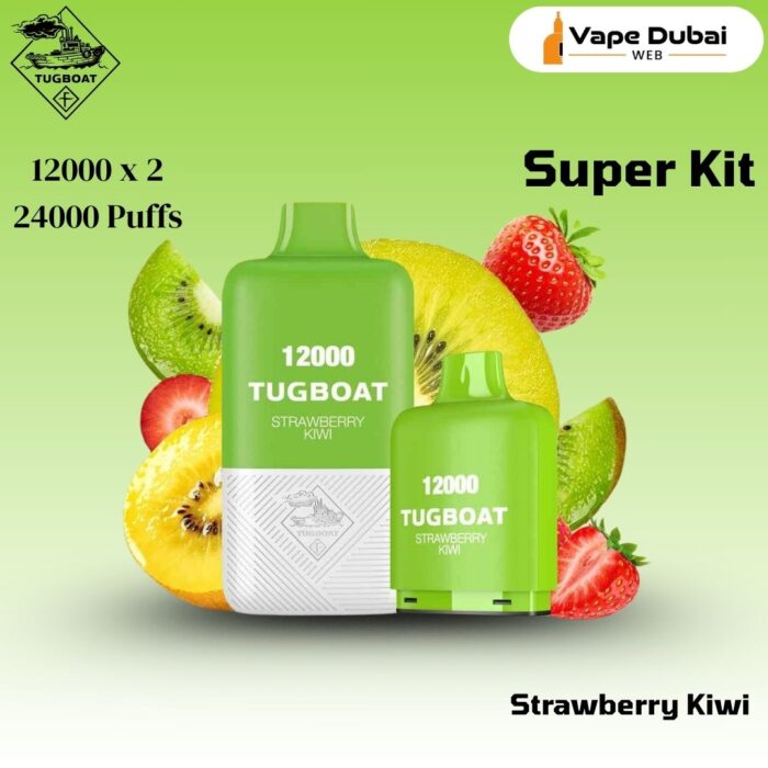 Tugboat Super Kit Strawberry Kiwi 24000 Puffs