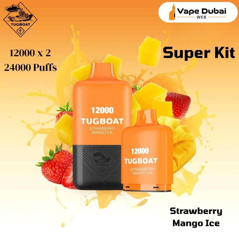 Tugboat Super Kit Strawberry Mango Ice 24000 Puffs
