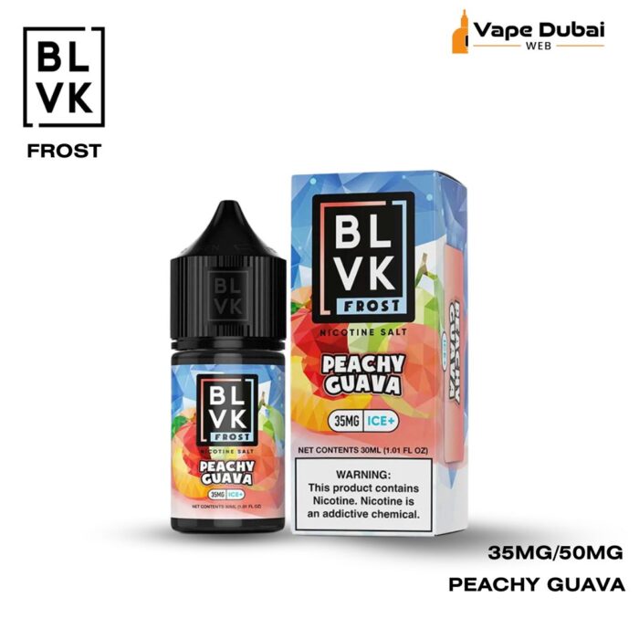 BLVK Frost 30 ML Peachy Guava Ice Nic Salt E Liquid