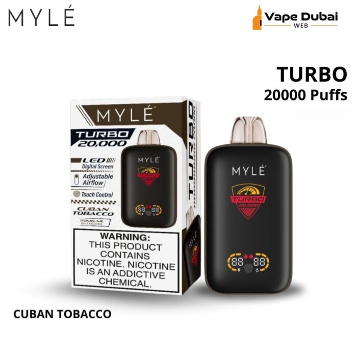MYLE Turbo Cuban Tobacco 20000 Puffs