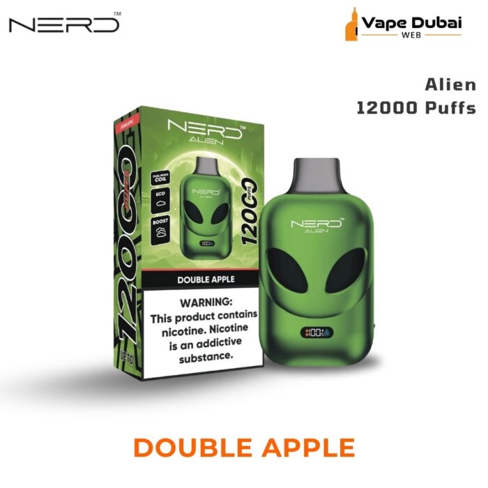 NERD Alien Double Apple 12000 Puffs