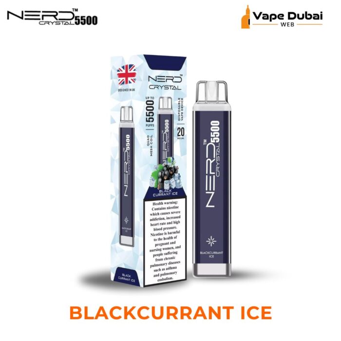 Nerd Crystal BLACKCURRANT ICE 5500 Puffs