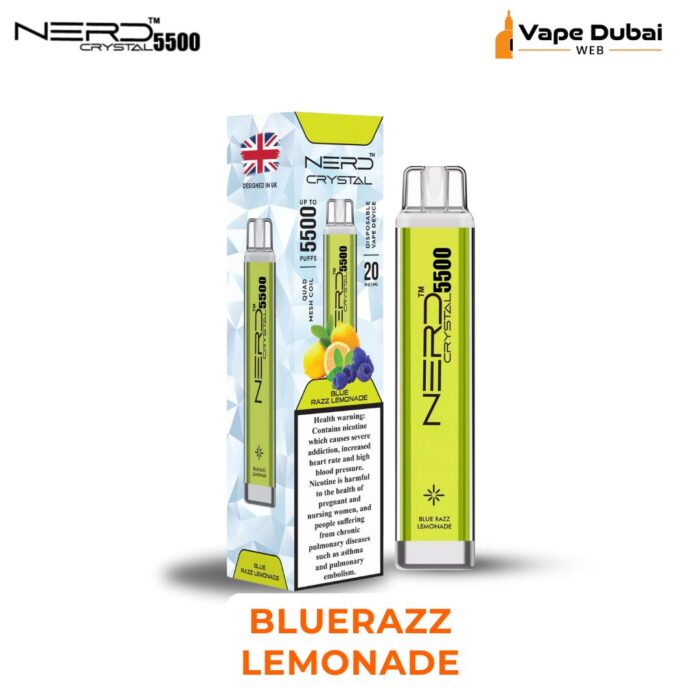 Nerd Crystal BLUERAZZ LEMONADE 5500 Puffs