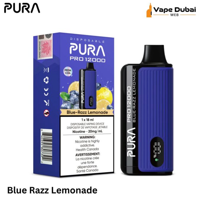 PURA Pro Blue Razz Lemonade 12000 Puffs