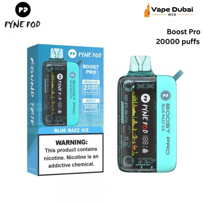 Pyne Pod Boost Pro Blue Razz Ice 20000 Puffs