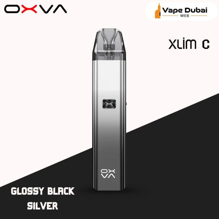OXVA Xlim C Glossy Black Silver Pod