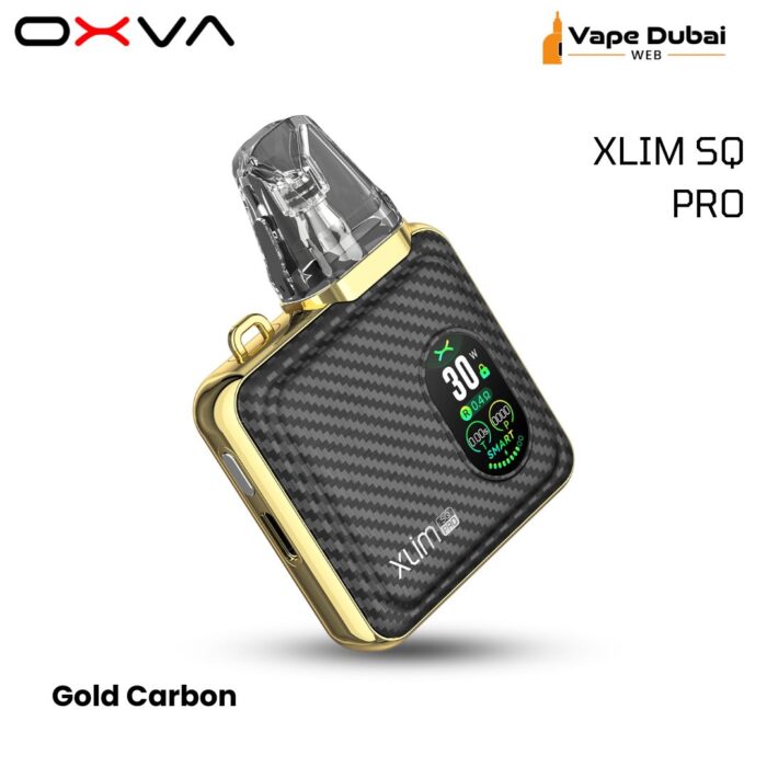 Oxva Xlim SQ Pro Pod Kit Gold Carbon