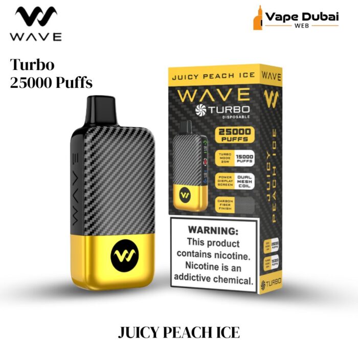Wave Turbo JUICY PEACH ICE 25000 Puffs