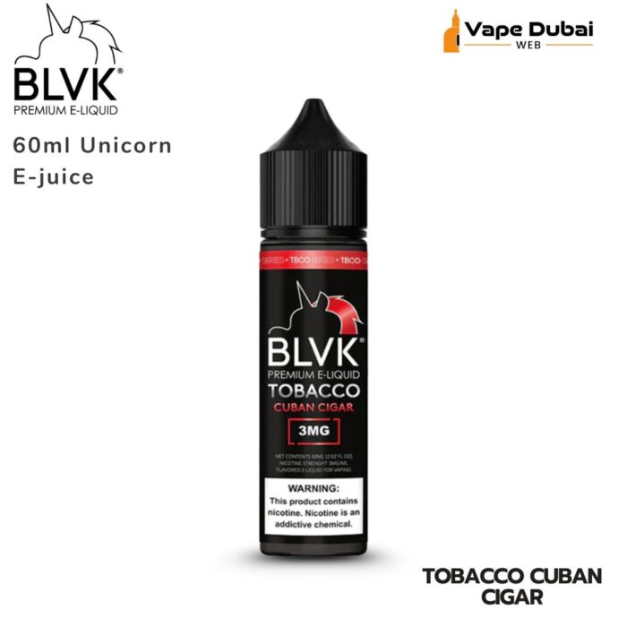 BLVK Tobacco Cuban Cigar 60ml Unicorn E-juice