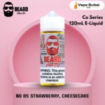 Beard Vape Co Series No 05 Strawberry, Cheesecake 120mL E-Liquid