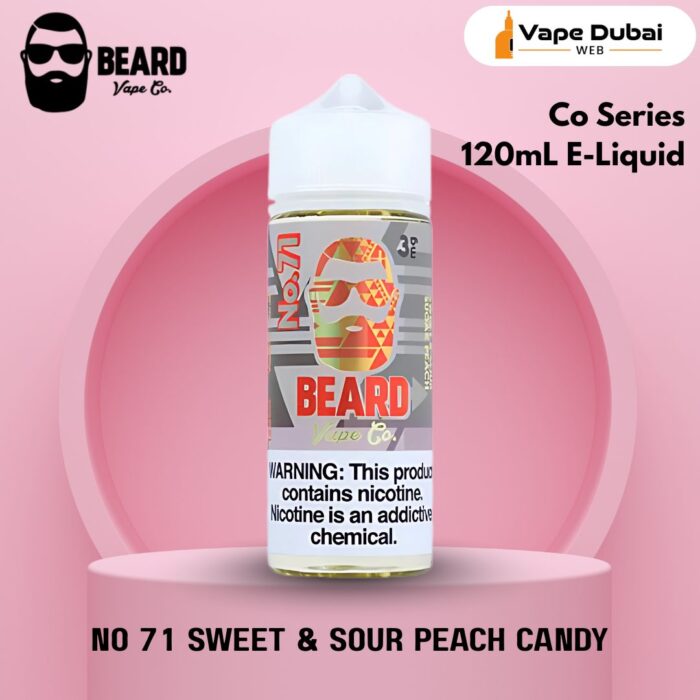 Beard Vape Co Series No 71 Sweet & Sour Peach Candy 120mL E-Liquid