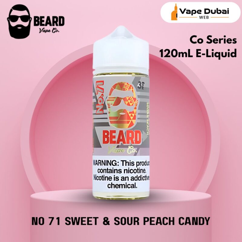 Beard Vape Co Series No 71 Sweet & Sour Peach Candy 120mL E-Liquid