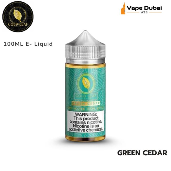 GOLD LEAF Green Cedar 100ML E- Liquid Juice