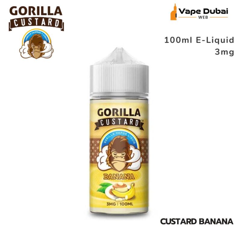 Gorilla Custard Banana 100ml E-Liquid 3mg