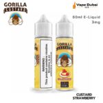 Gorilla Custard Strawberry 60ml E-Liquid 3mg