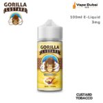 Gorilla Custard Tobacco 100ml E-Liquid 3mg