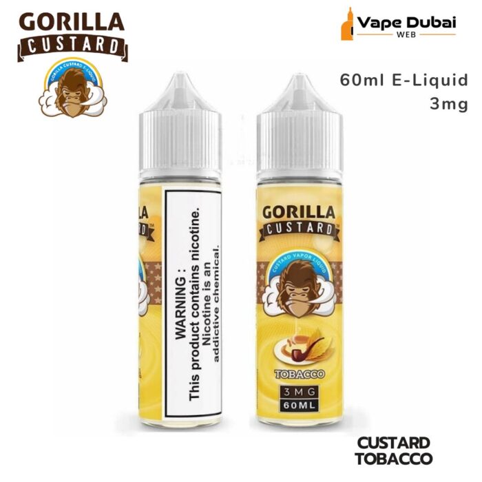 Gorilla Custard Tobacco 60ml E-Liquid 3mg