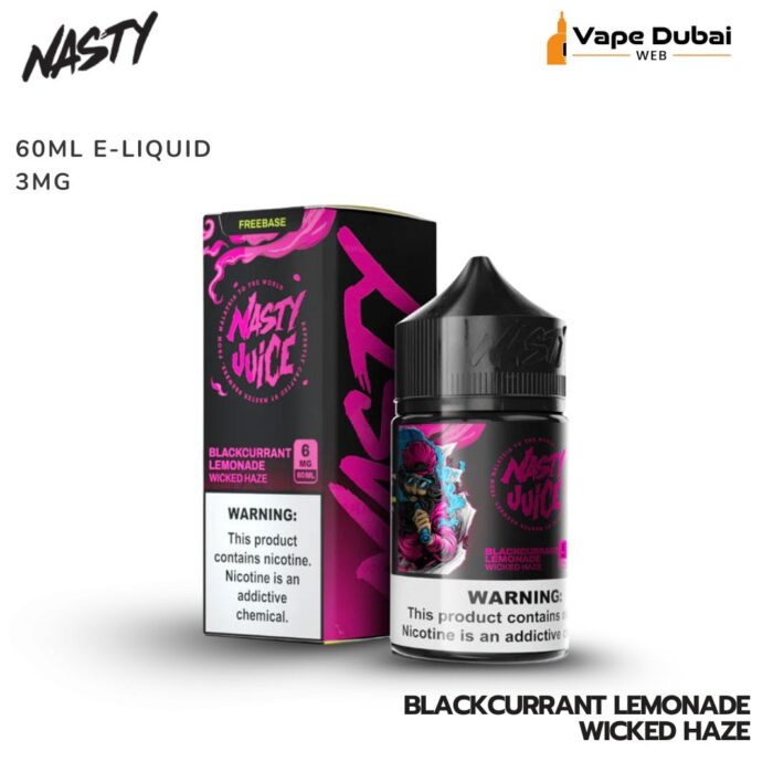 Nasty Blackcurrant Lemonade Wicked Haze 60ML E-LIQUID 3MG