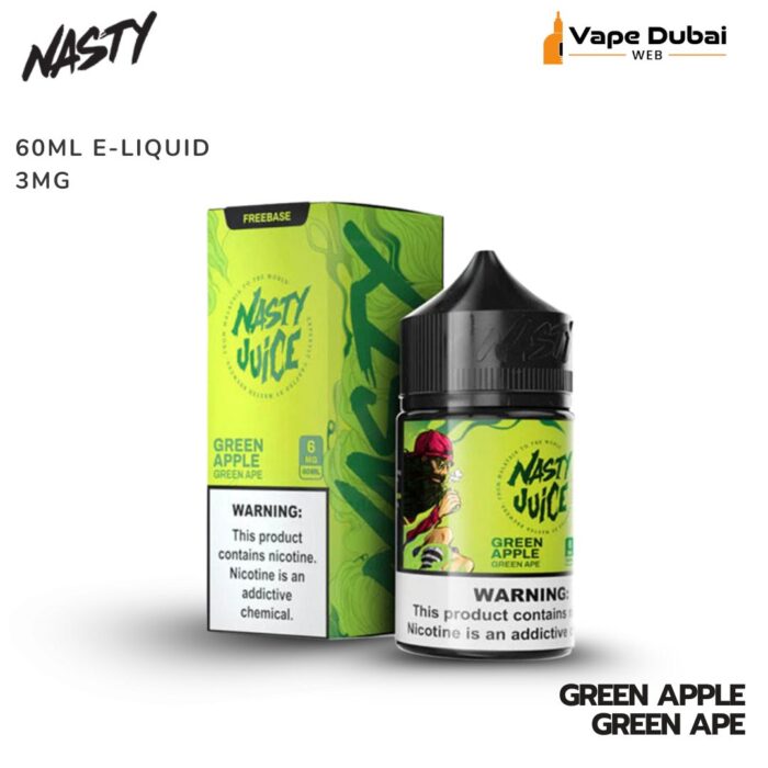Nasty Green Apple Green Ape 60ML E-LIQUID 3MG