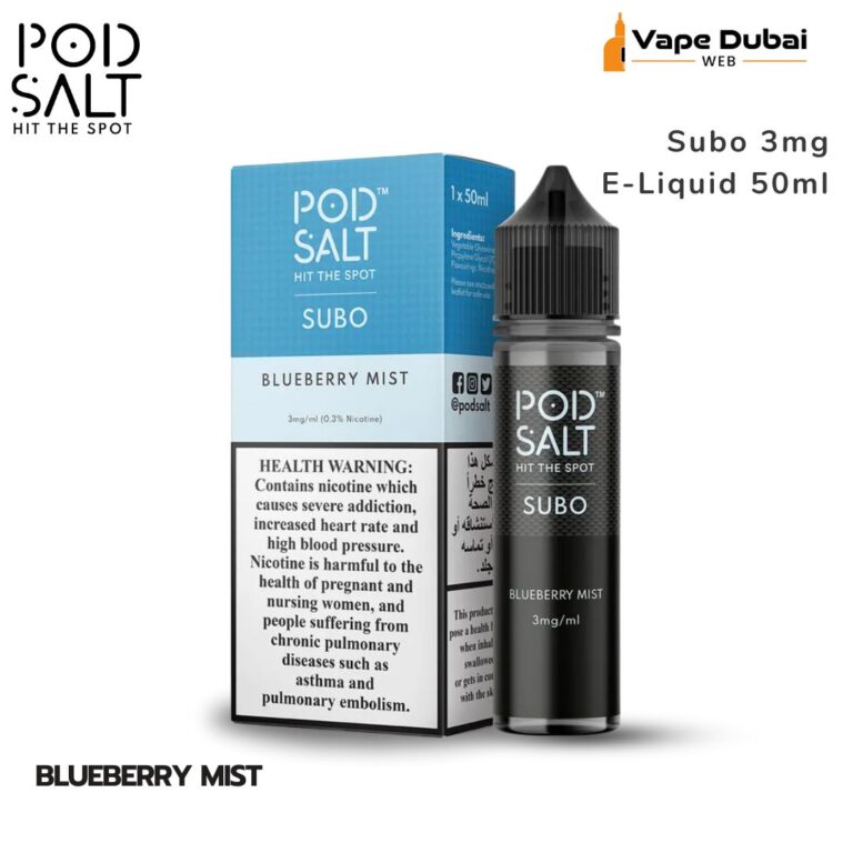Pod Salt Subo Blueberry Mist 3mg E-Liquid 50ml