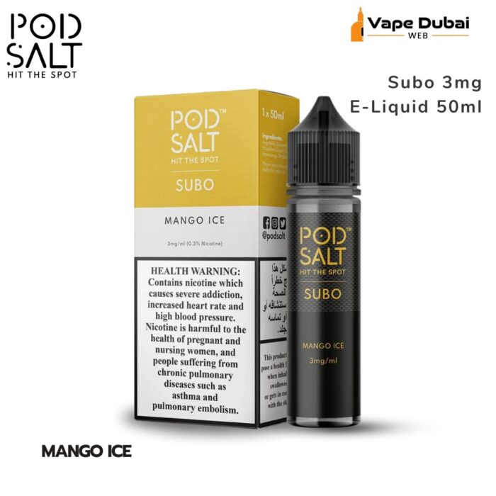 Pod Salt Subo Mango Ice 3mg E-Liquid 50ml