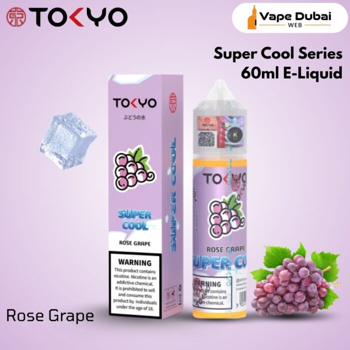 Tokyo Super Cool Series Rose Grape 60ml E-Liquid