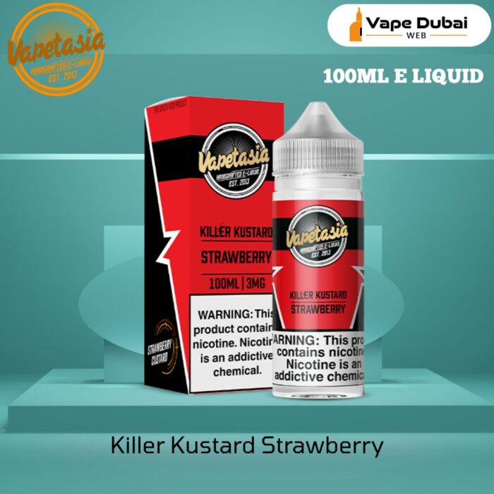 VAPETASIA Killer Kustard Strawberry 100ML E LIQUID
