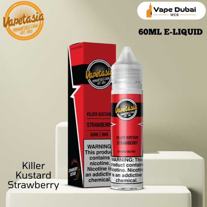 VAPETASIA Killer Kustard Strawberry 60ML E-LIQUID