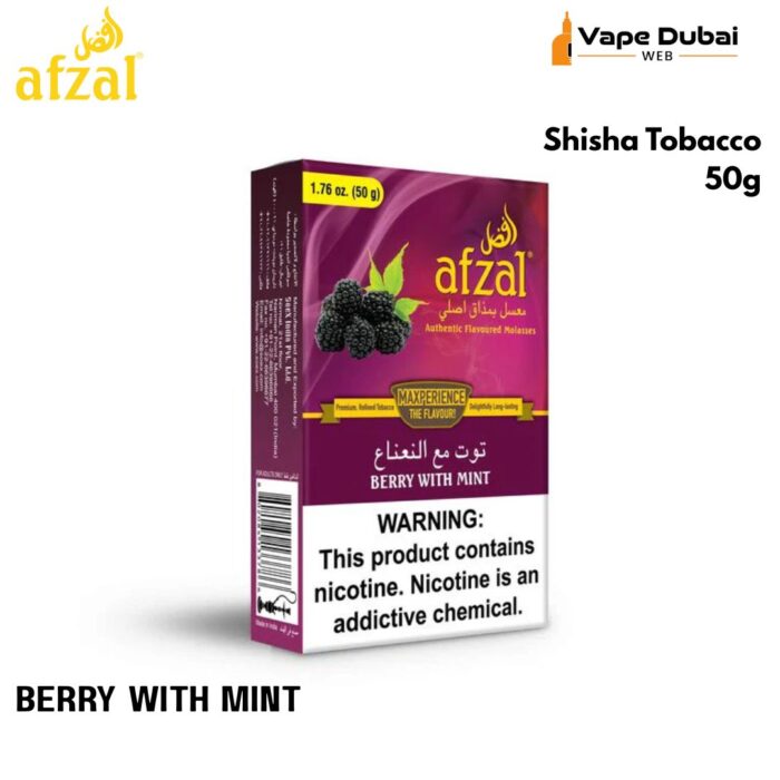 Afzal Shisha Tobacco Berry With Mint 50g