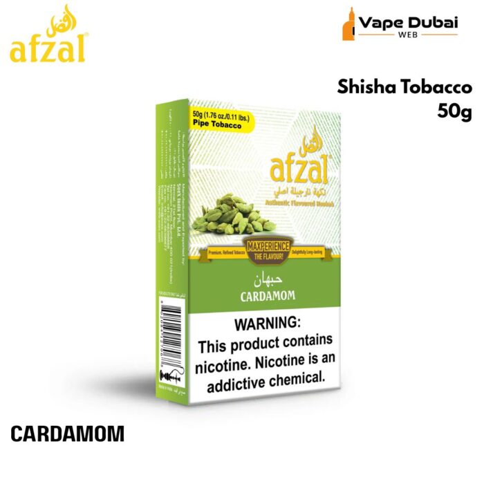 Afzal Shisha Tobacco Cardamom 50g
