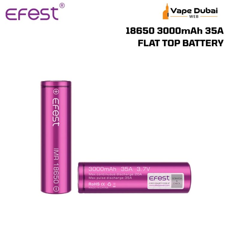 EFEST 18650 3000mAh 35A FLAT TOP BATTERY