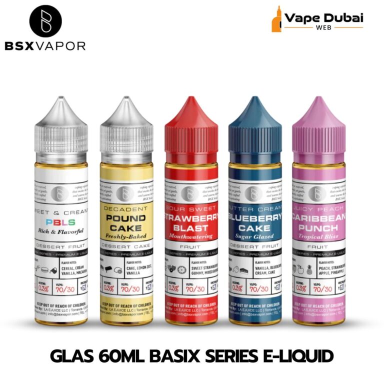 GLAS 60ml Basix Series 3mg & 6mg E-Liquid