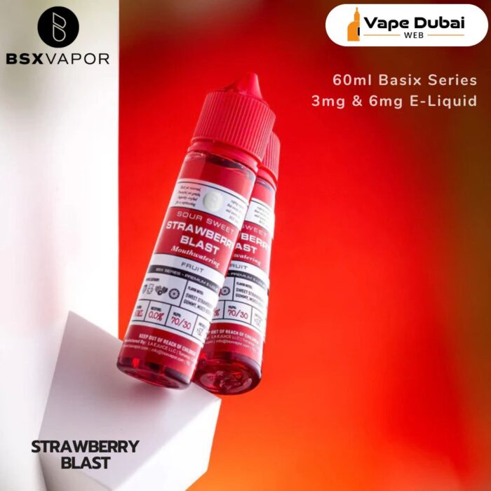 Glas Strawberry Blast 60ml Basix Series 3mg & 6mg E-Liquid