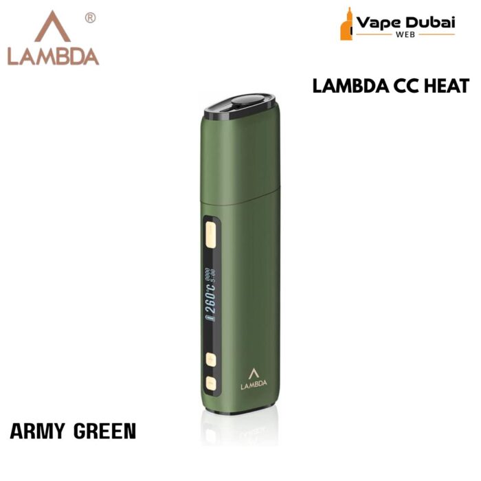 LAMBDA CC HEAT NOT BURN DEVICE Army Green STARTER KITS FOR TOBACCO STICKS