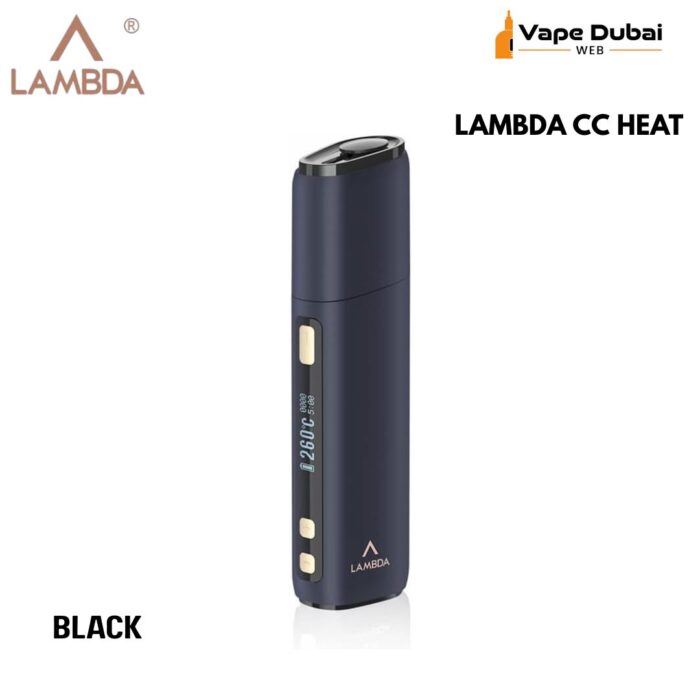 LAMBDA CC HEAT NOT BURN DEVICE Black STARTER KITS FOR TOBACCO STICKS
