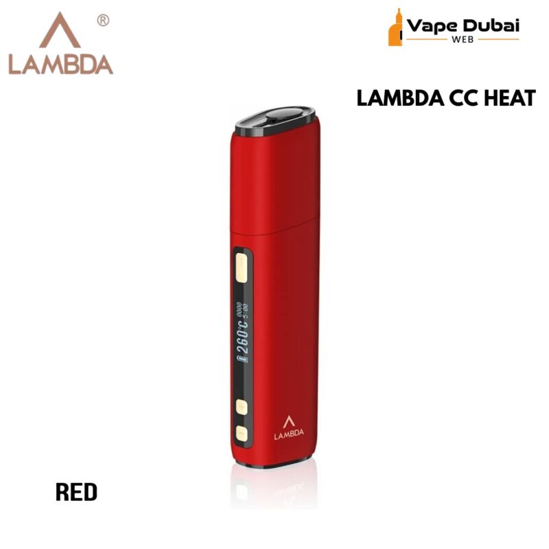 LAMBDA CC HEAT NOT BURN DEVICE Red STARTER KITS FOR TOBACCO STICKS