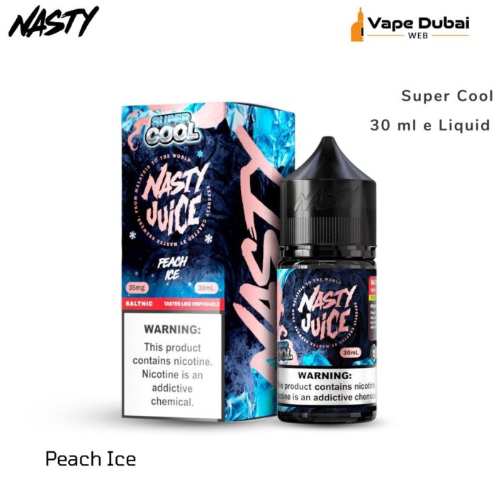 Nasty Super Cool Series Peach Ice 30 ml Saltnic E-Liquid