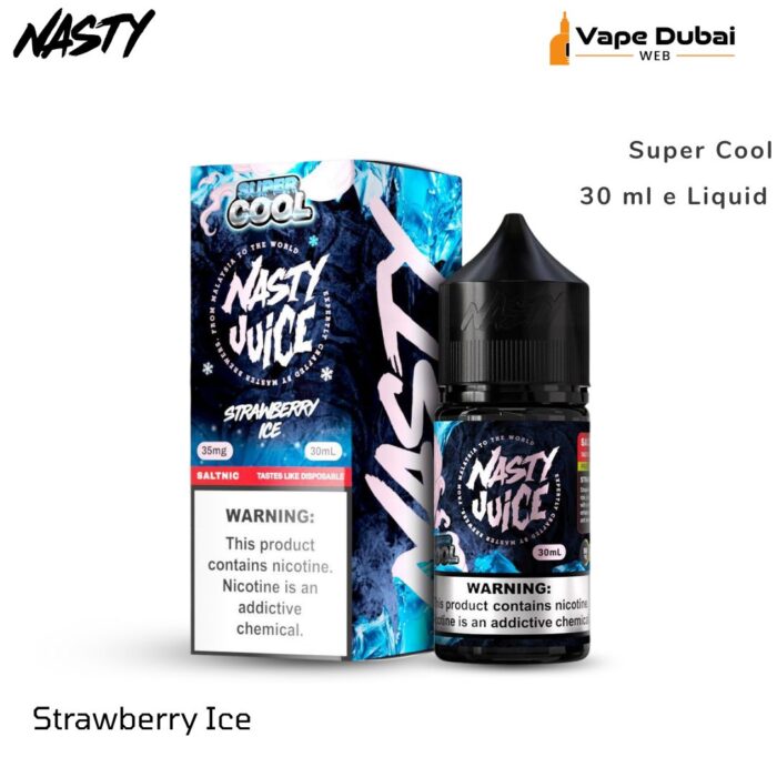 Nasty Super Cool Series Strawberry Ice 30 ml Saltnic E-Liquid