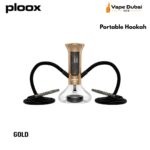 Ploox Portable Gold Hookah Nest Kit by Luxpodz