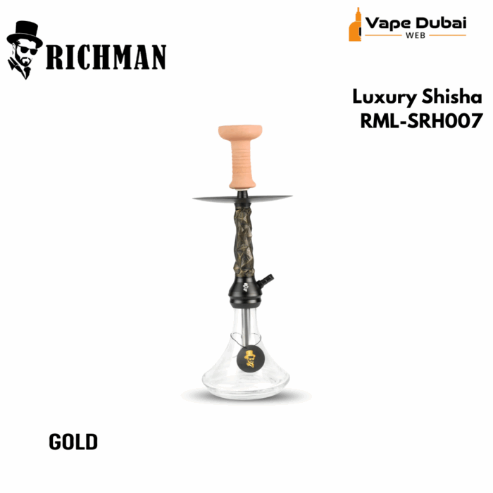 Richman Luxury Shisha RML-SRH007 Gold