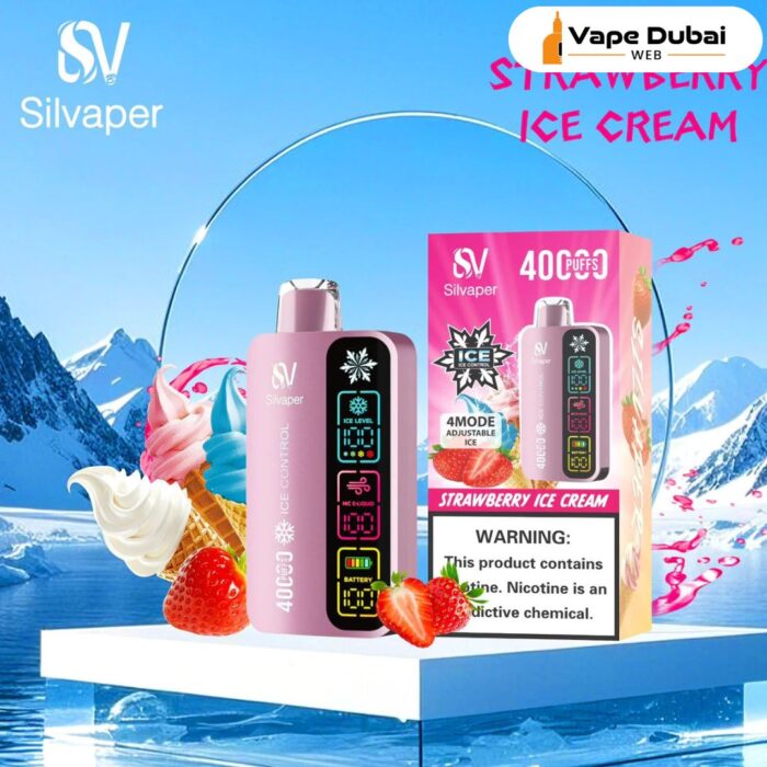 SILVAPER Ice Strawberry Ice Cream 40000 Puffs