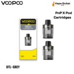 VOOPOO PnP X Pod Cartridges DTL-GREY