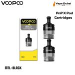 VOOPOO PnP X Pod Cartridges MTL-BLACK