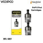VOOPOO PnP X Pod Cartridges MTL-GREY