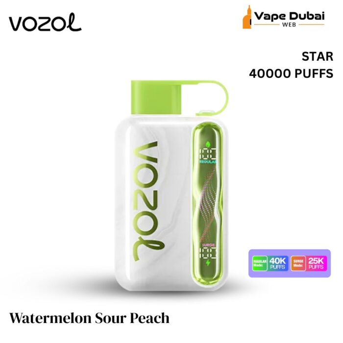 Vozol Star Watermelon Sour Peach 40000 Puffs