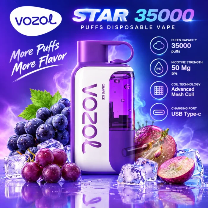 Vozol-Star-35000-Puffs-Disposable Vozol Star 35000 Puffs Disposable Vape 50mg In UAE - Image 1